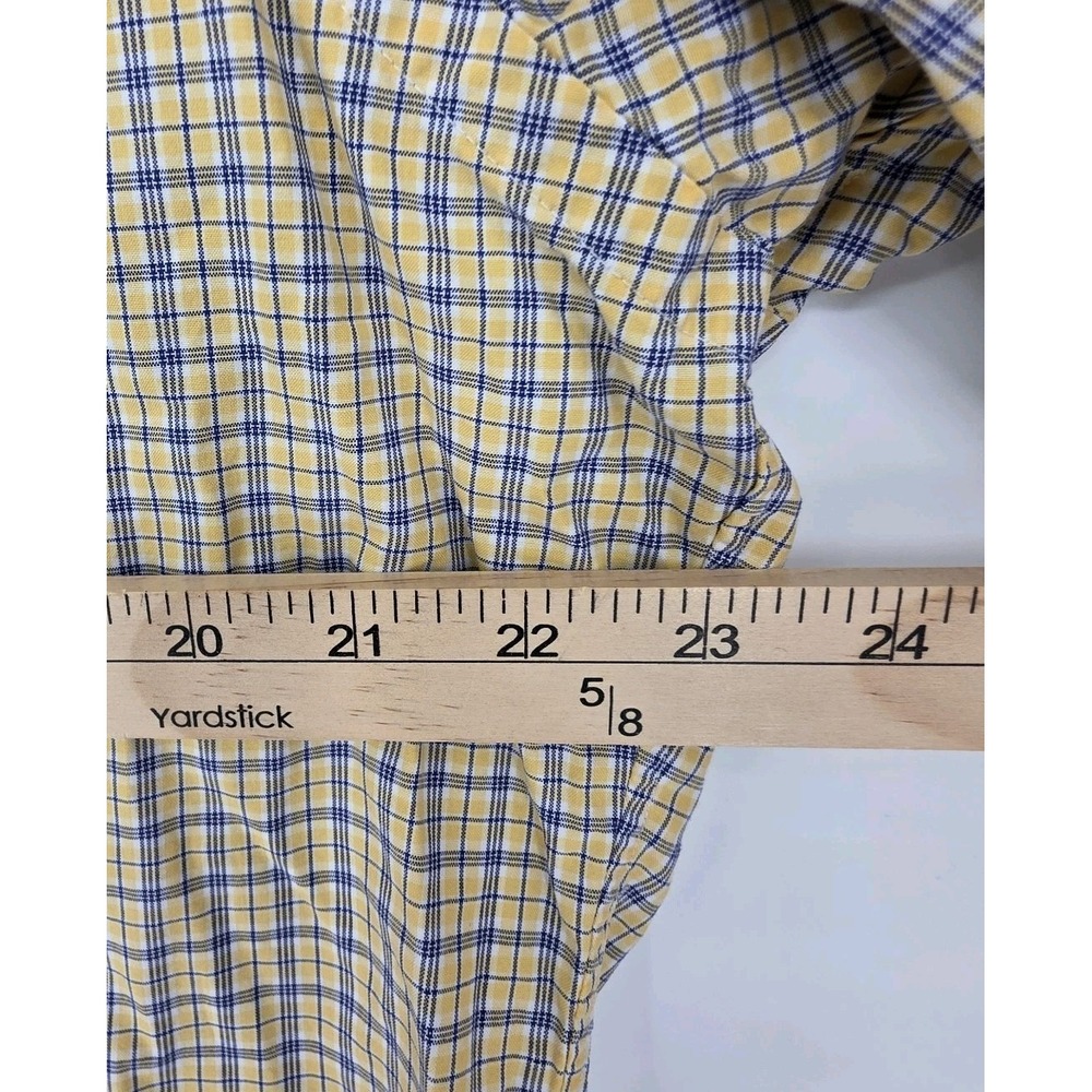 Polo Ralph Lauren Regent Shirt Mens 16.5 34/35 Classic Button Up LS Yello Check - Picture 4 of 5